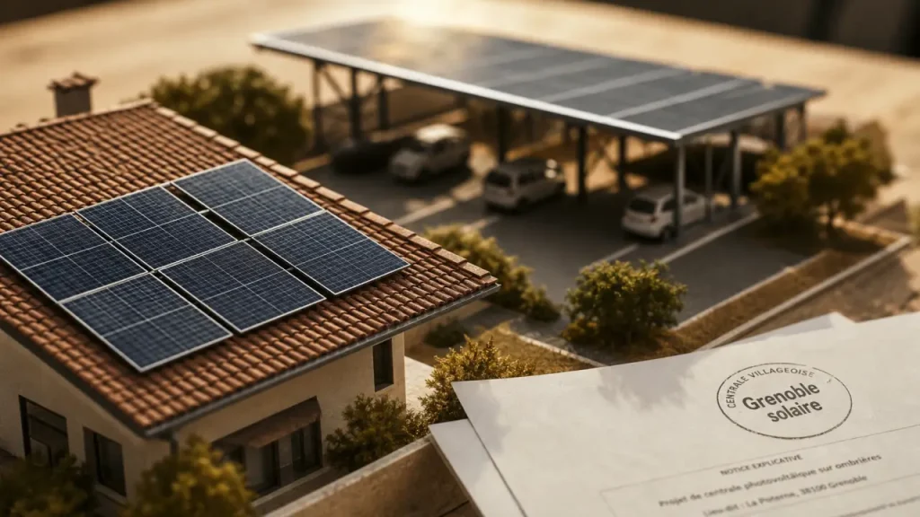 Panneaux solaires grenoble sur toit, installation solaire