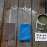 Peinture bac acier : tôle rouillée prête à peindre