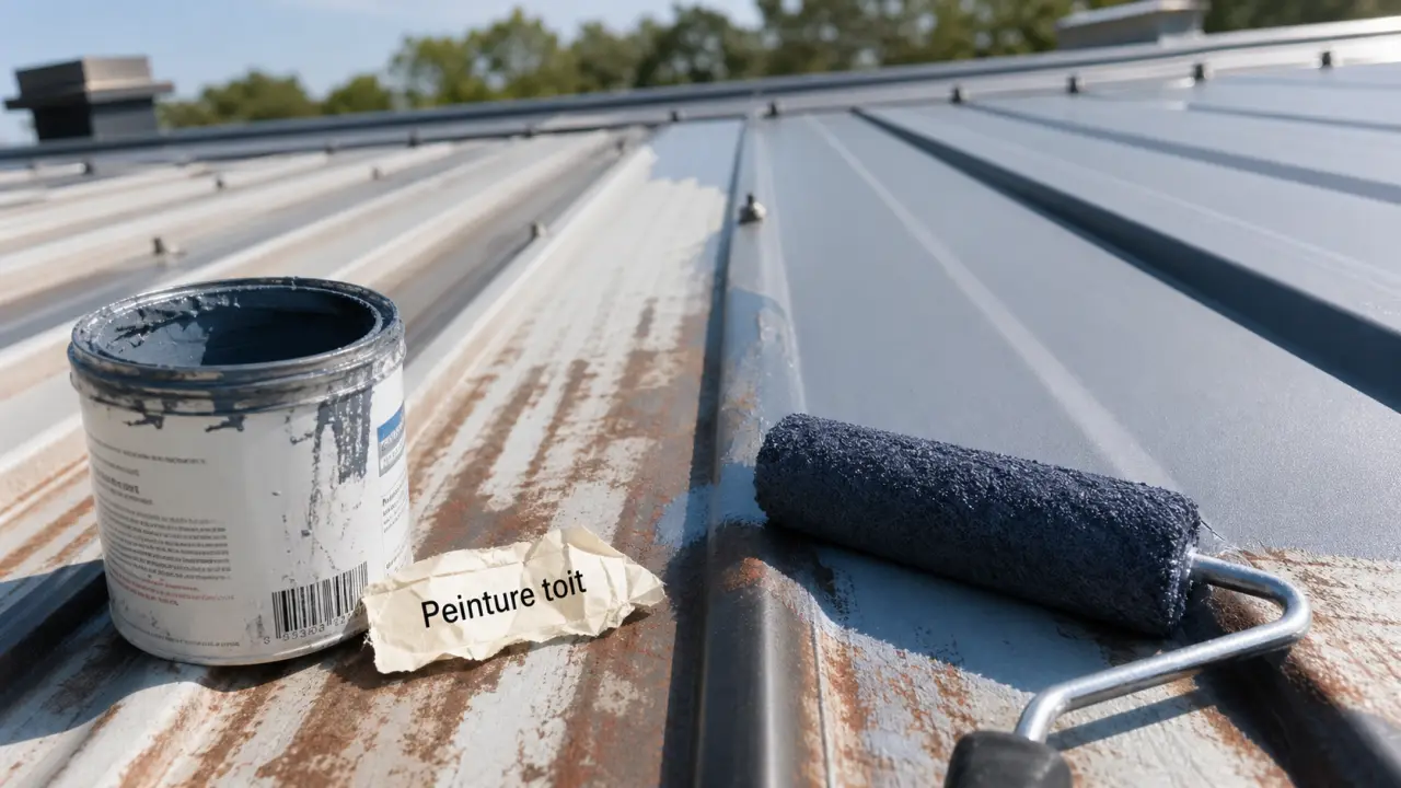Peinture toit sur bac acier : primaire et météo