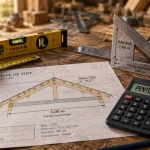 Calcul pente toit avec 2 mesures pour obtenir le pourcentage