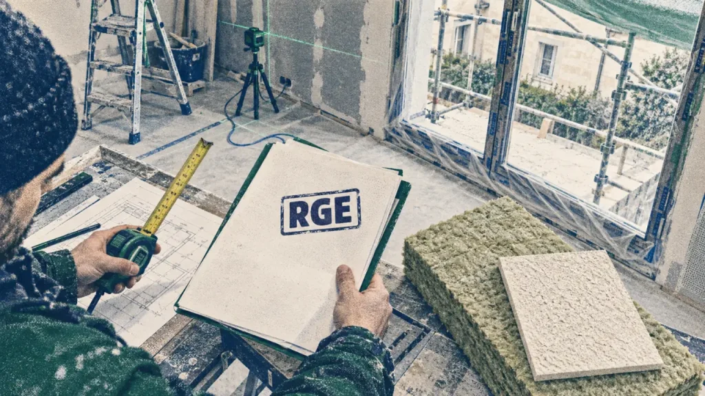 Isolation thermique 95 : artisan RGE sur chantier d’isolation murale